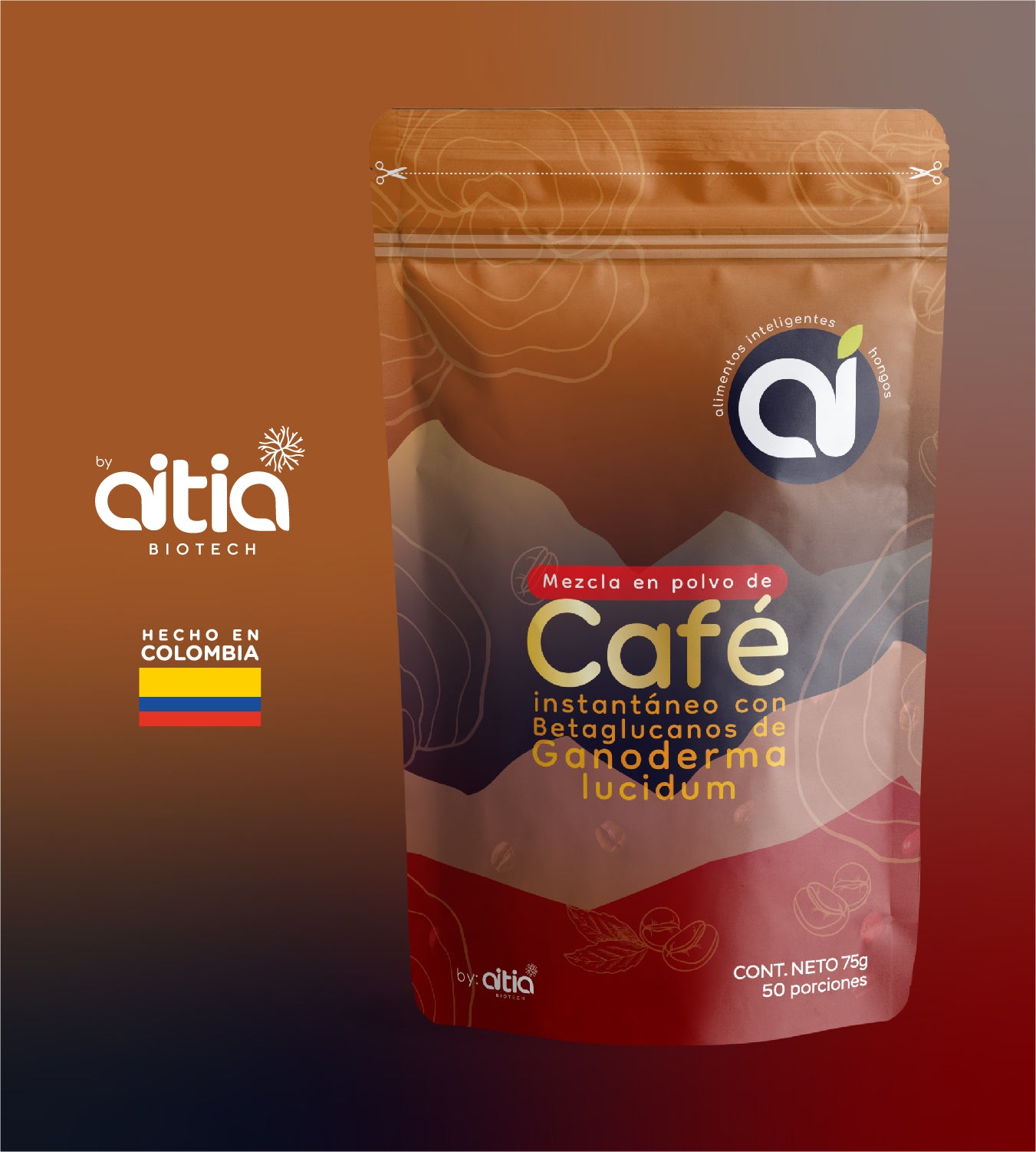 Café con ganoderma