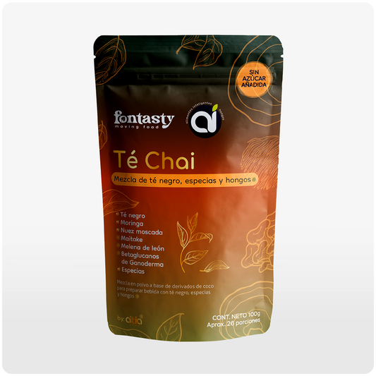 Té Chai - Mezcla de té negro, especias y hongos